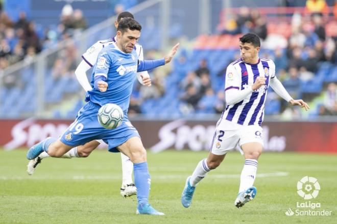 Jorge Molina, en el duelo ante el Real Valladolid (Foto: LaLiga).