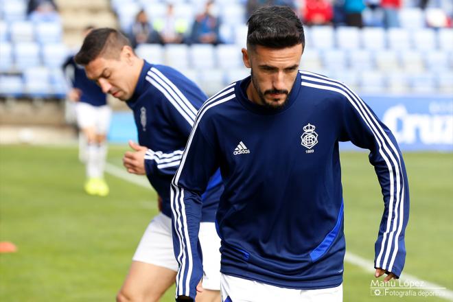 La plantilla entrenó hoy a puerta cerrada en el Colombino. (Manu López / Albiazules.es).