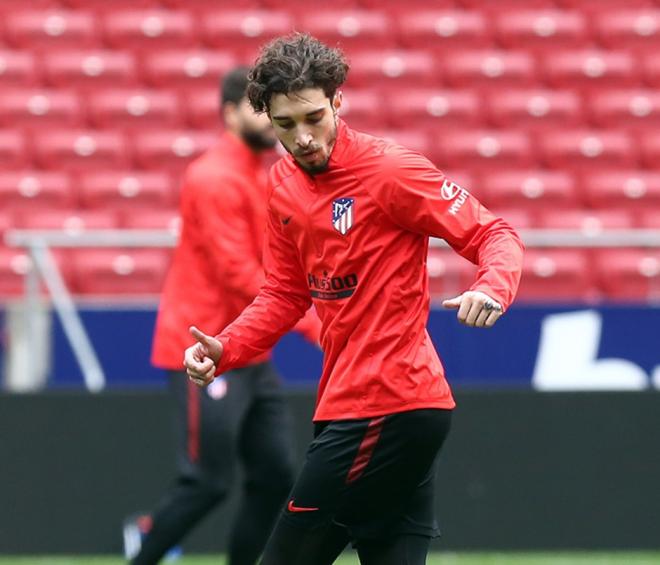 Sime Vrsaljko, en la sesión del Atlético (Foto: Atlético de Madrid).