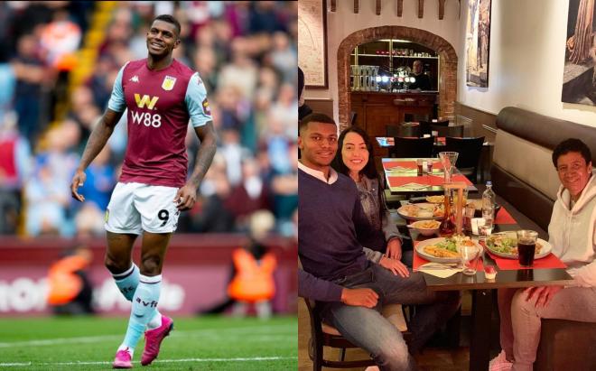 Wesley Moraes, jugador del Aston Villa, con su familia (Fotos: Instagram).