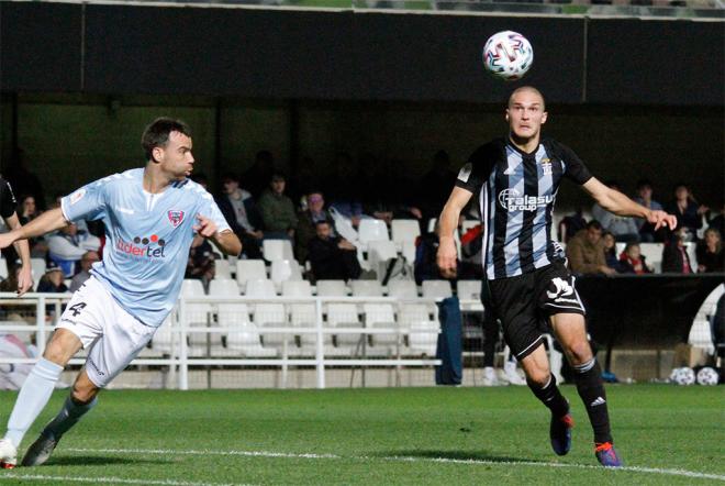 Jovanovic, en un partido con el Cartagena en esta temporada.