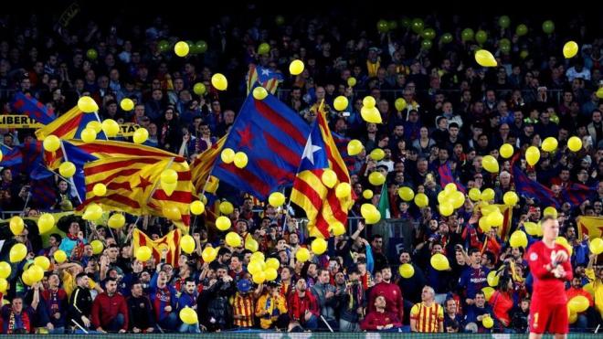 Tsunami Democratic propone llevar pelotas hinchables al Camp Nou.