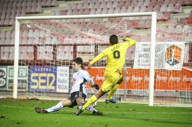 Bacca, en el duelo del Villarreal ante el Comillas en la Copa del Rey.