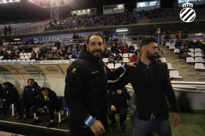 Pablo Machín ante el Lleida (Foto: RCDE).