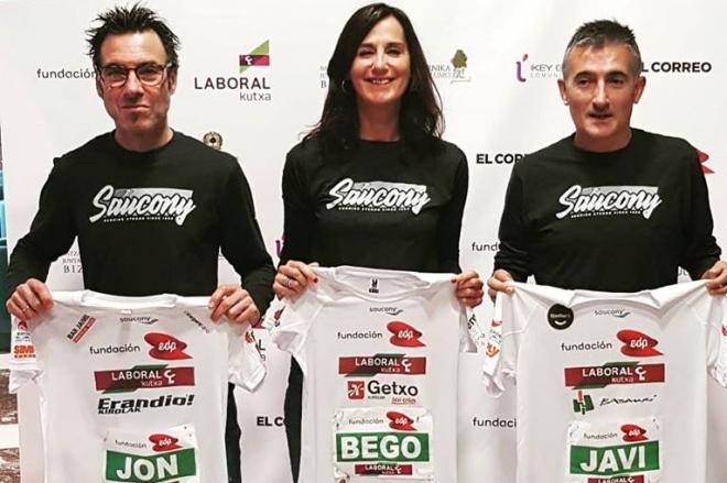 Jon Salvador, Begoña Beristain y Javi Conde serán los protagonistas del maratón solidario.