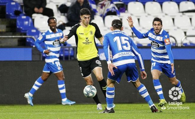Lance del Deportivo-Tenerife en Riazor (Foto: LaLiga).