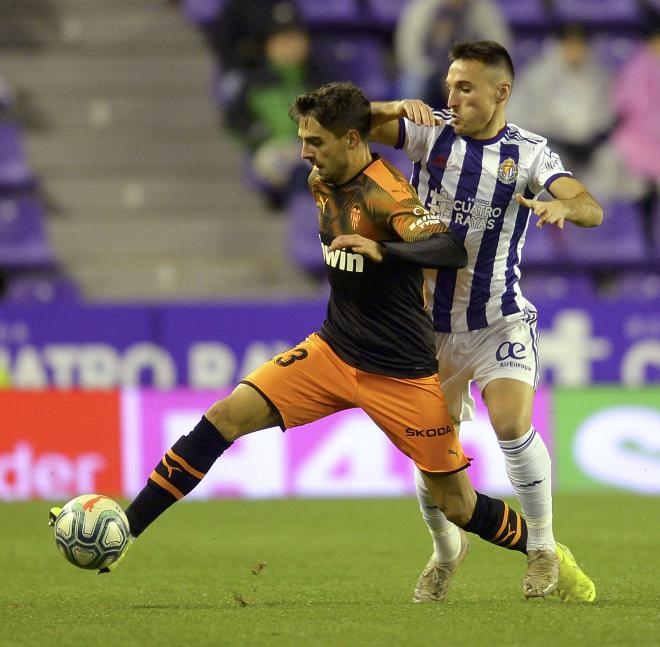 Sobrino, ante el Valladolid.