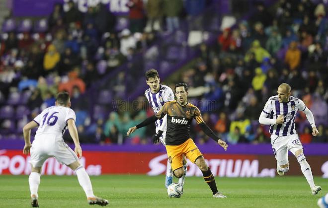 Dani Parejo, en el Valladolid - Valencia (Foto: Valencia CF).