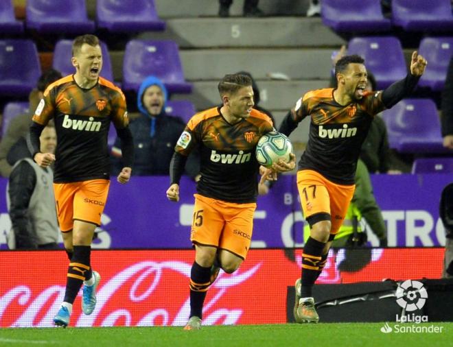 Vallejo marcó el gol del empate en el Valladolid-Valencia (Foto: LaLiga).