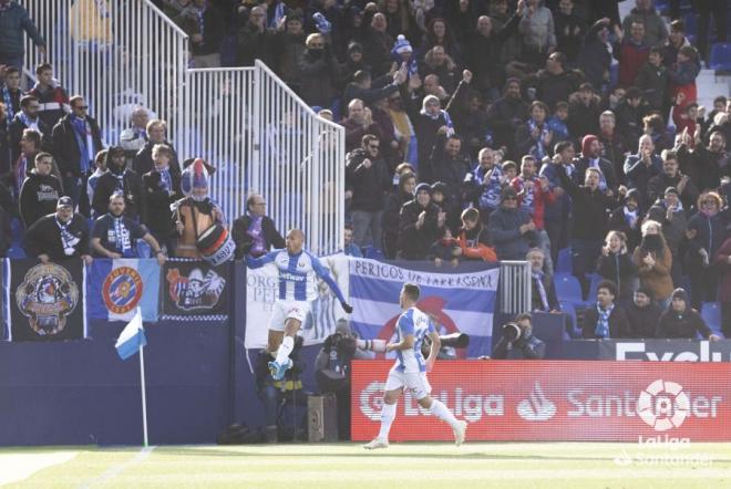 Braithwaite, celebrando su tanto (Foto: LaLiga).