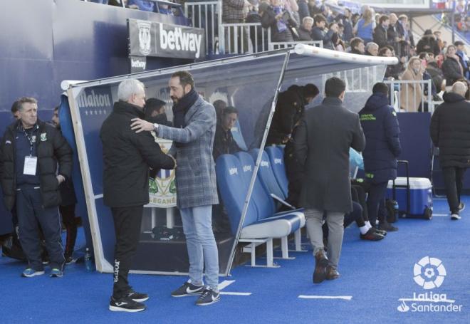 Machín, junto a Aguirre (Foto: LaLiga).