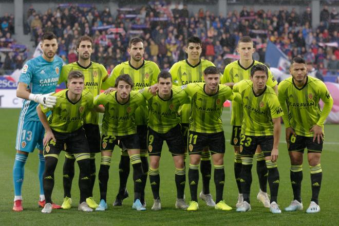 Once del Real Zaragoza en Huesca (Foto: Dani Marzo).