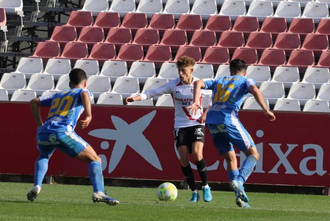 Imagen del Sevilla Atlético-Villarrubia de este domingo.