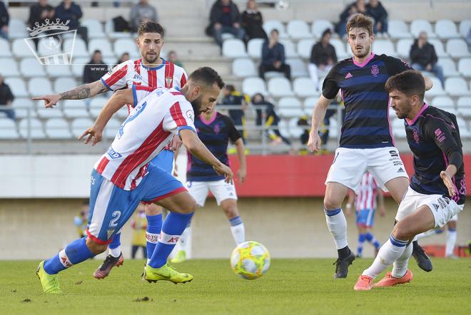 Antonio Domínguez, durante el partido contra el Recre. (Algeciras CF).