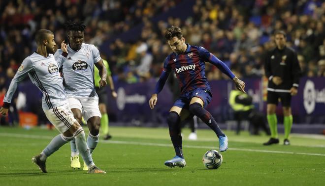 Toño en el último Levante - Celta.