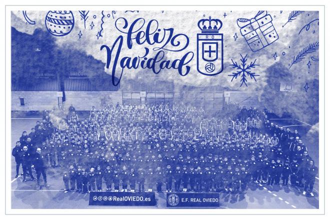 Postal navideña del Real Oviedo (Foto: ROV).