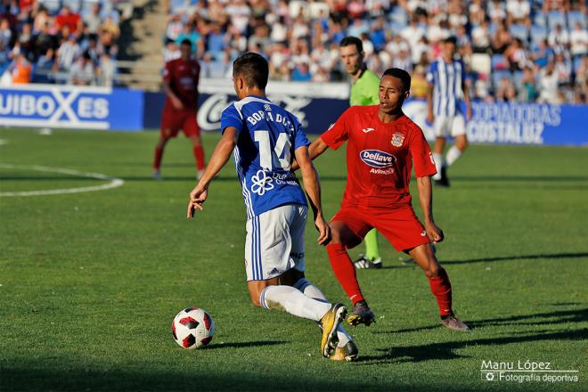 Imagen del Recre-Fuenlabrada de los 'play-off' de ascenso. (Manu López / Albiazules.es).