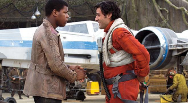 Finn y Poe Dameron en la base Rebelde (Foto: Lucasfilm).