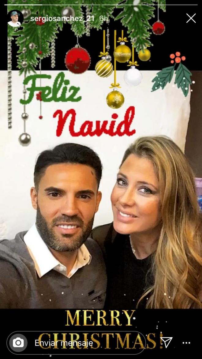 Sergio Sánchez felicita la Navidad a través de sus redes sociales (Foto: Instagram).