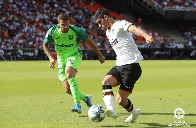Aitor Ruibal, durante un partido con el Leganés esta temporada (Foto: LaLiga).
