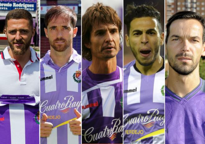 Cinco de los centrocampistas del Real Valladolid en la última década. ¿Cuáles han sido los mejores?