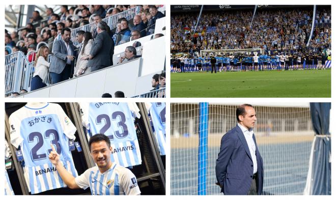 Varias de las imágenes más representativas del 2019 para el Málaga CF.