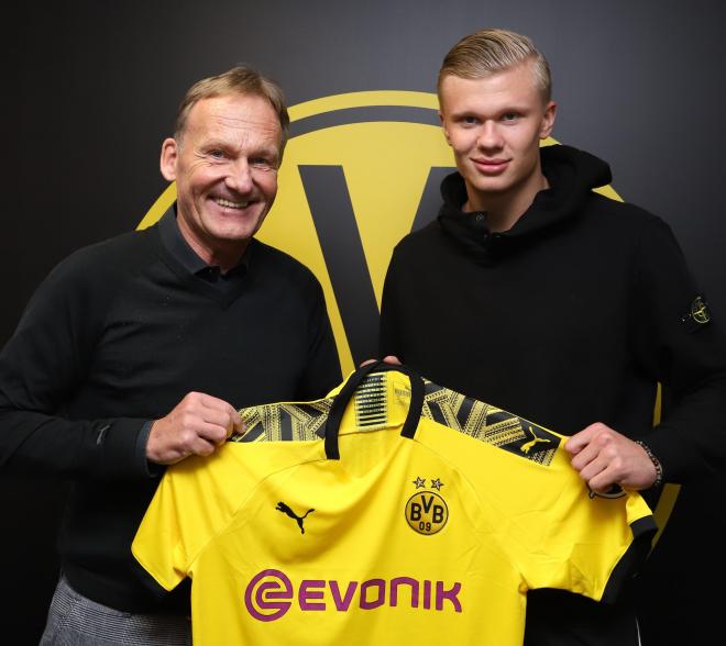 Haaland, nuevo jugador del Dortmund.