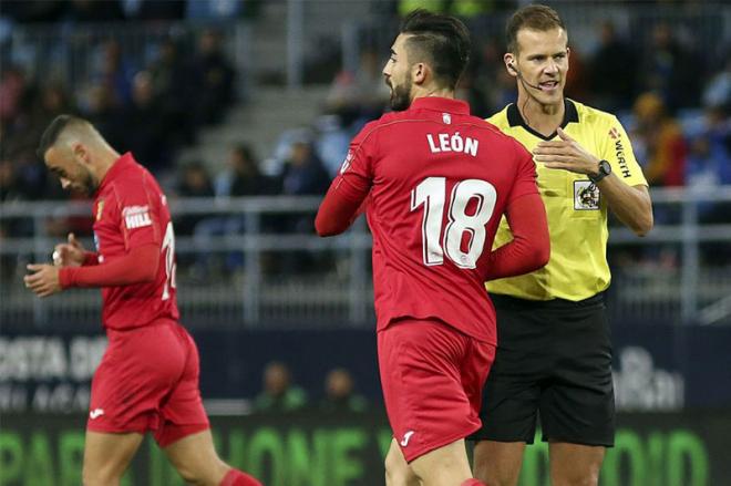 Imagen del colegiado del partido. (LaLiga.com).