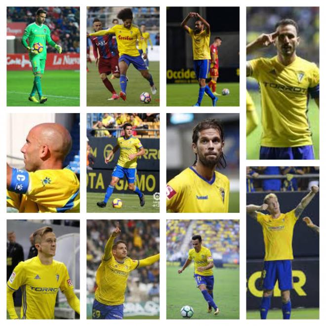 El once del Cádiz en los últimos 10 años.