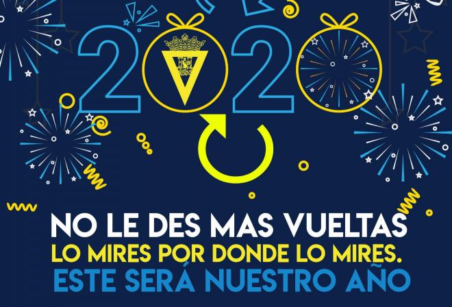 Mensaje de fin de año del Cádiz CF.