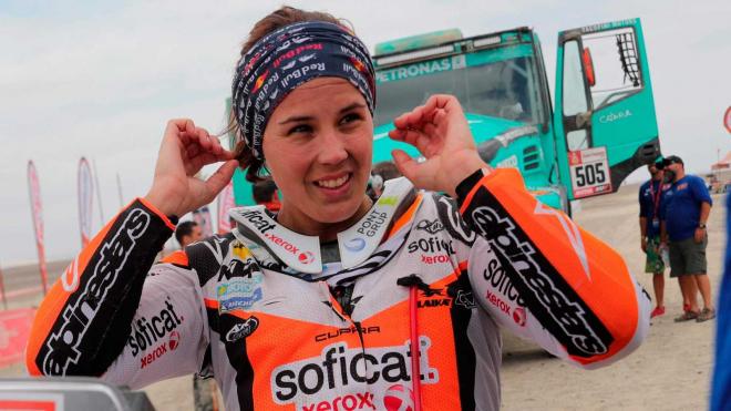 Laia Sanz, una de las estrellas del Dakar 2020.