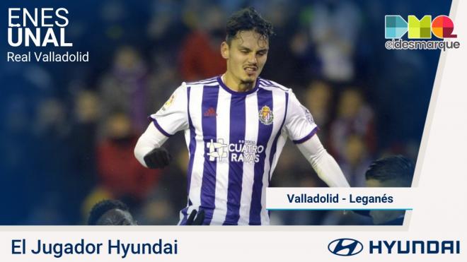 Enes Ünal, jugador Hyundai Genius de la jornada 19.