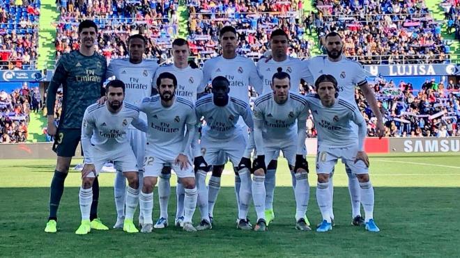 Alineación del Real Madrid ante el Getafe (Foto: RMCF).