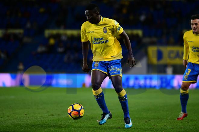 Etebo, en un partido con Las Palmas.