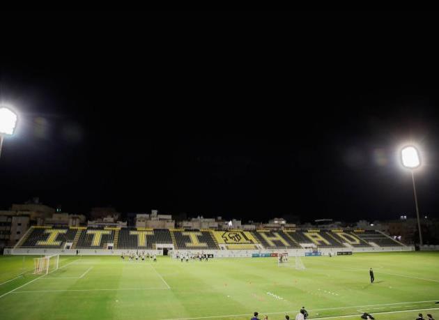 Imagen del último entrenamiento del Real Madrid en Arabia Saudí (Foto: EFE).