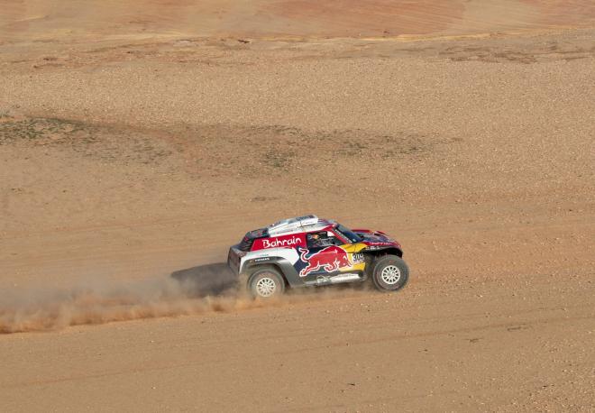Carlos Sainz, en una prueba del Dakar.