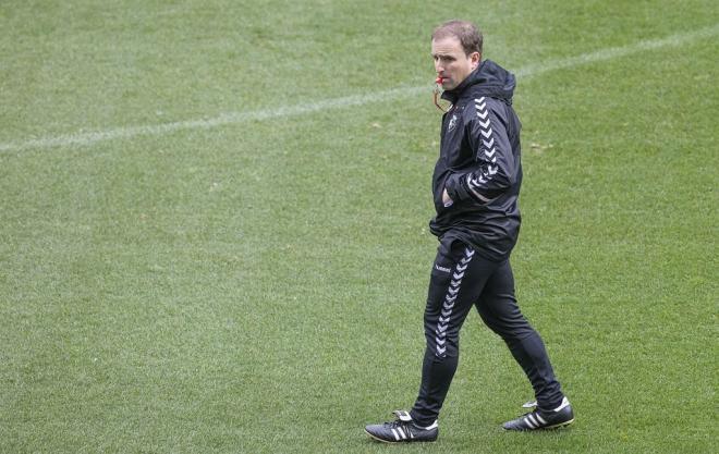 Entrenamiento de Arrasate con el Osasuna.