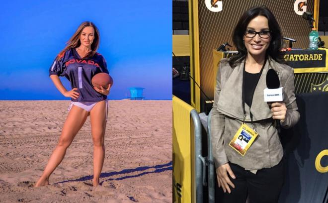 Lisa Ann, la que fuera estrella del porno, triunfa como comentarista deportiva (Fotos: Instagram).