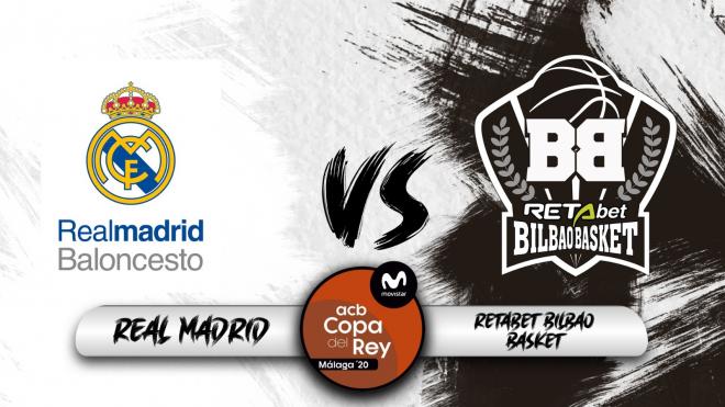 El RETAbet Bilbao Basket se las verá con el líder Real Madrid en la Copa del Rey.