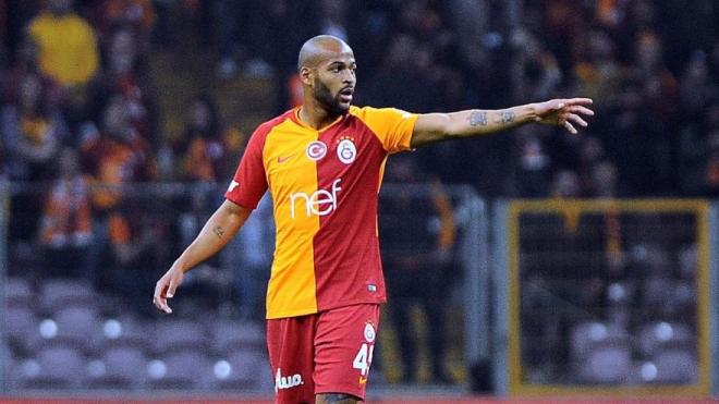 Marcao, durante un encuentro con el Galatasaray.