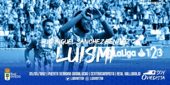 Luismi, nuevo jugador del Real Oviedo.