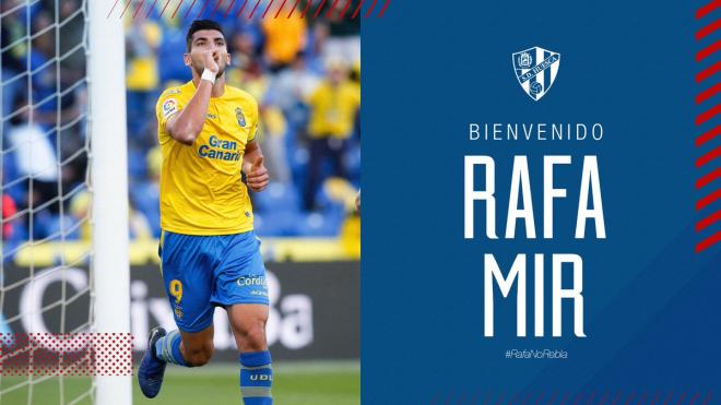 Rafa Mir, nuevo fichaje de la SD Huesca.