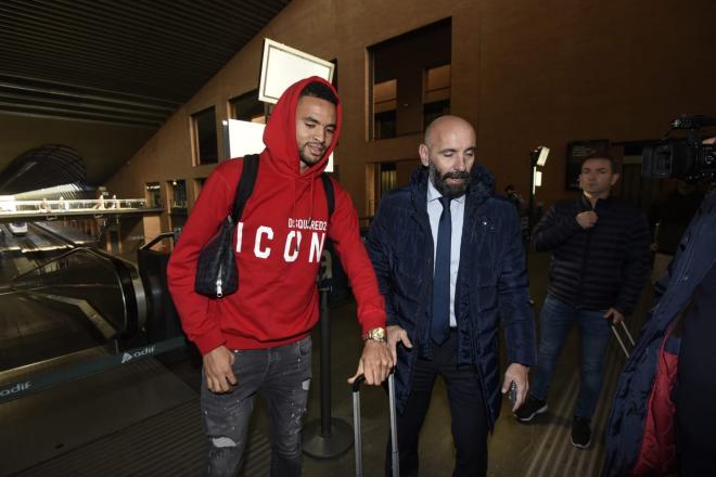 En-Nesyri, a su llegada al Sevilla (Foto: Kiko Hurtado).
