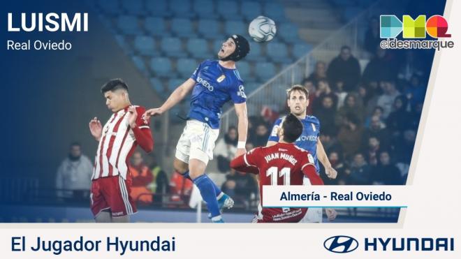 Luismi, jugador Hyundai del Almería-Oviedo.