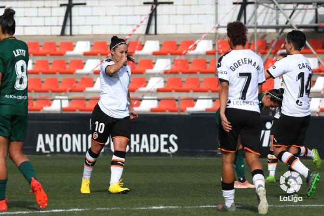 Mari Paz Vilas celebrando el gol ante el Espanyol (Foto: LaLiga)