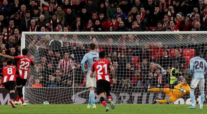 El gol de Raúl García en el Athletic-Celta.