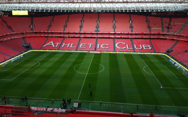 San Mamés, escenario del debut en la Eurocopa de España.