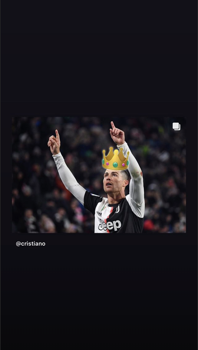 El mensaje de Georgina Rodríguez a Cristiano Ronaldo tras marcar dos goles en el Juventus-Parma (Foto: Instagram).