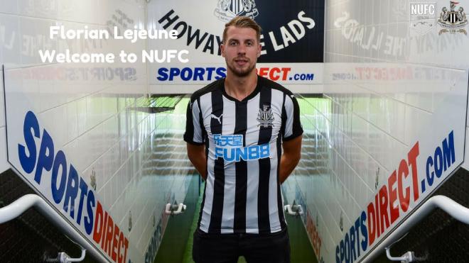 Así anunció el Newcastle United el fichaje de Florian Lejeune, Newcastle United (Foto: NU).