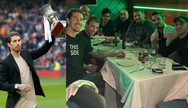 Sergio Ramos, capitán del Real Madrid, se fue de cena con caras muy conocidas (Foto: Instagram).